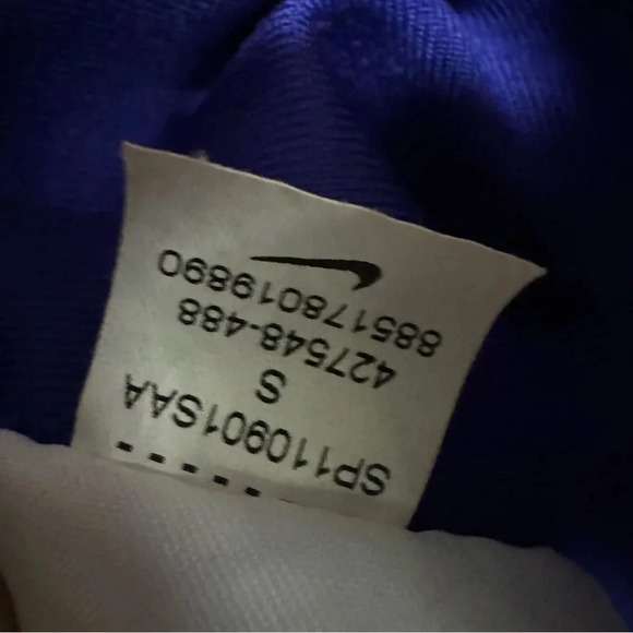 NIKE Dri-Fit Blue / Purple Lined Athletic Tank Top Size Small - Picture 9 of 9